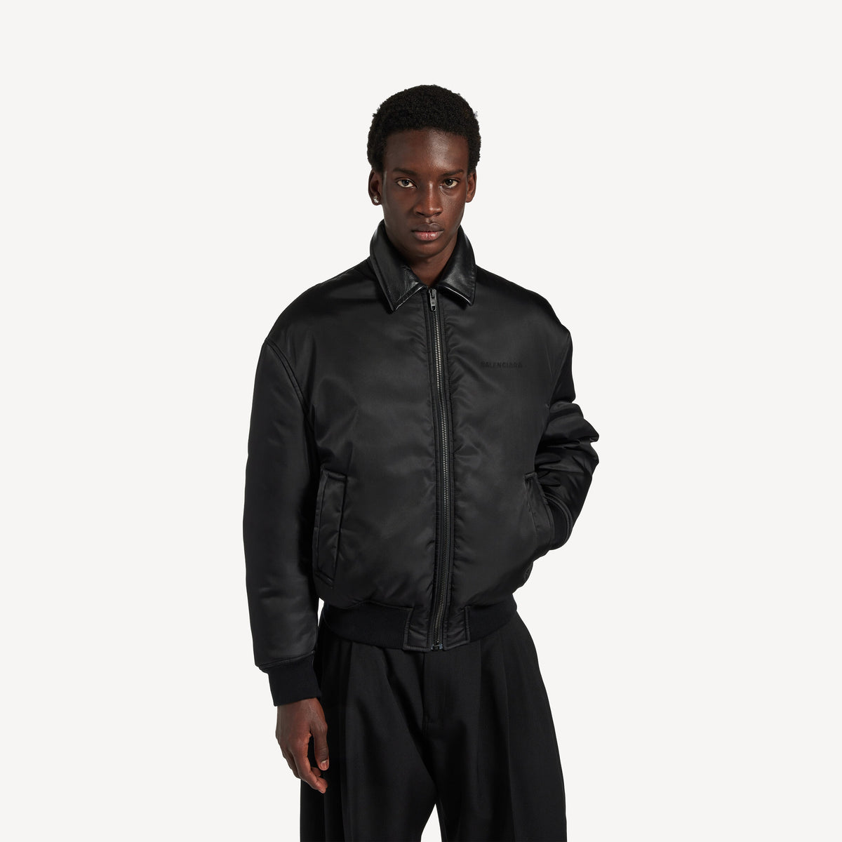 Balenciaga Cocoon Bomber Jacket — Black