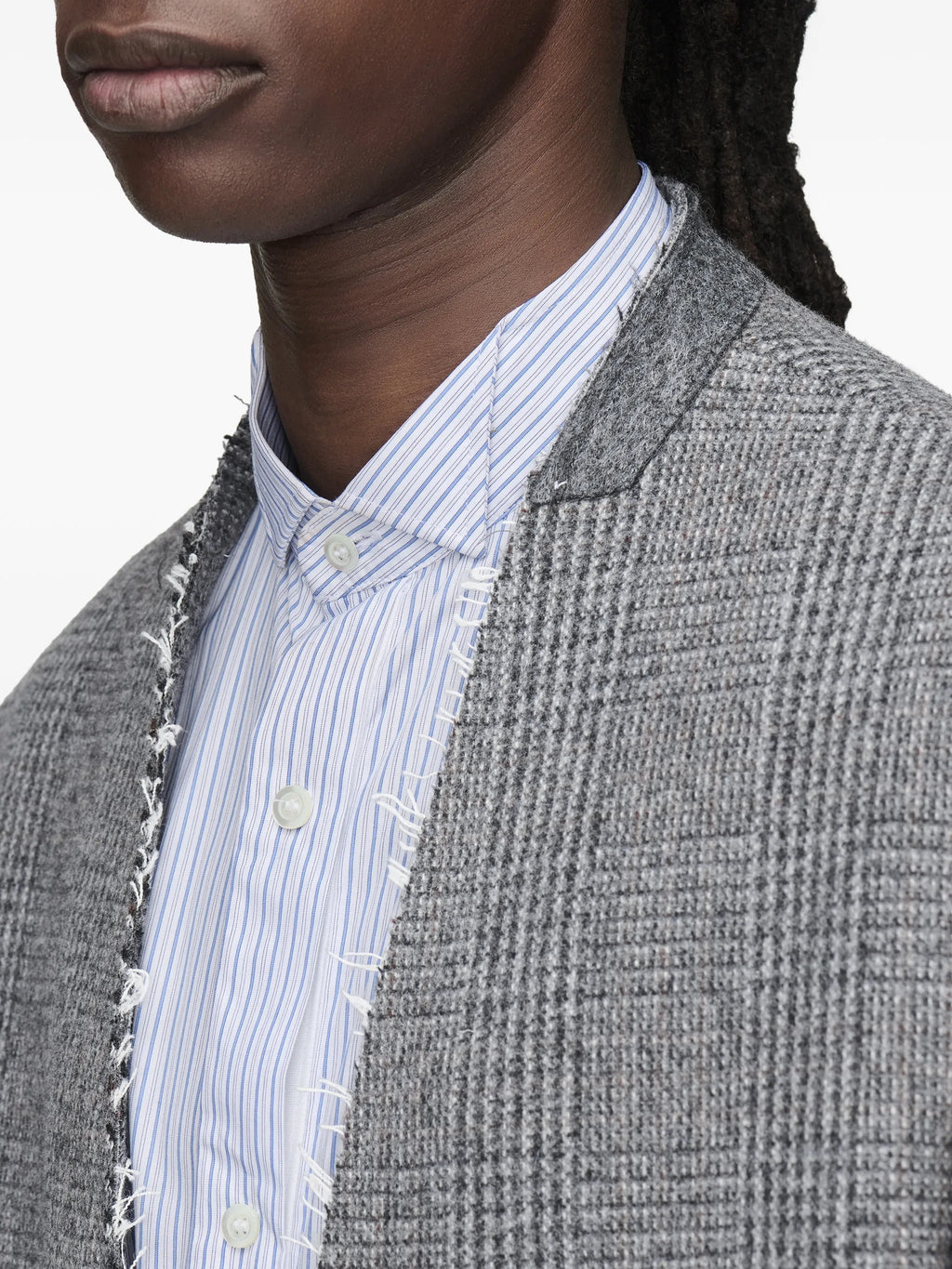 Maison Margiela Foldable Collar Coat — Gray