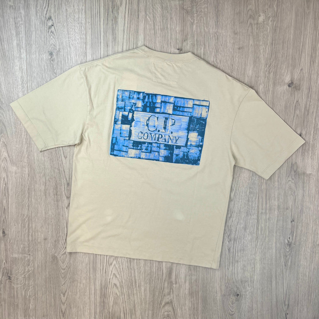 CP Company Logo T-Shirt - Silver Birch