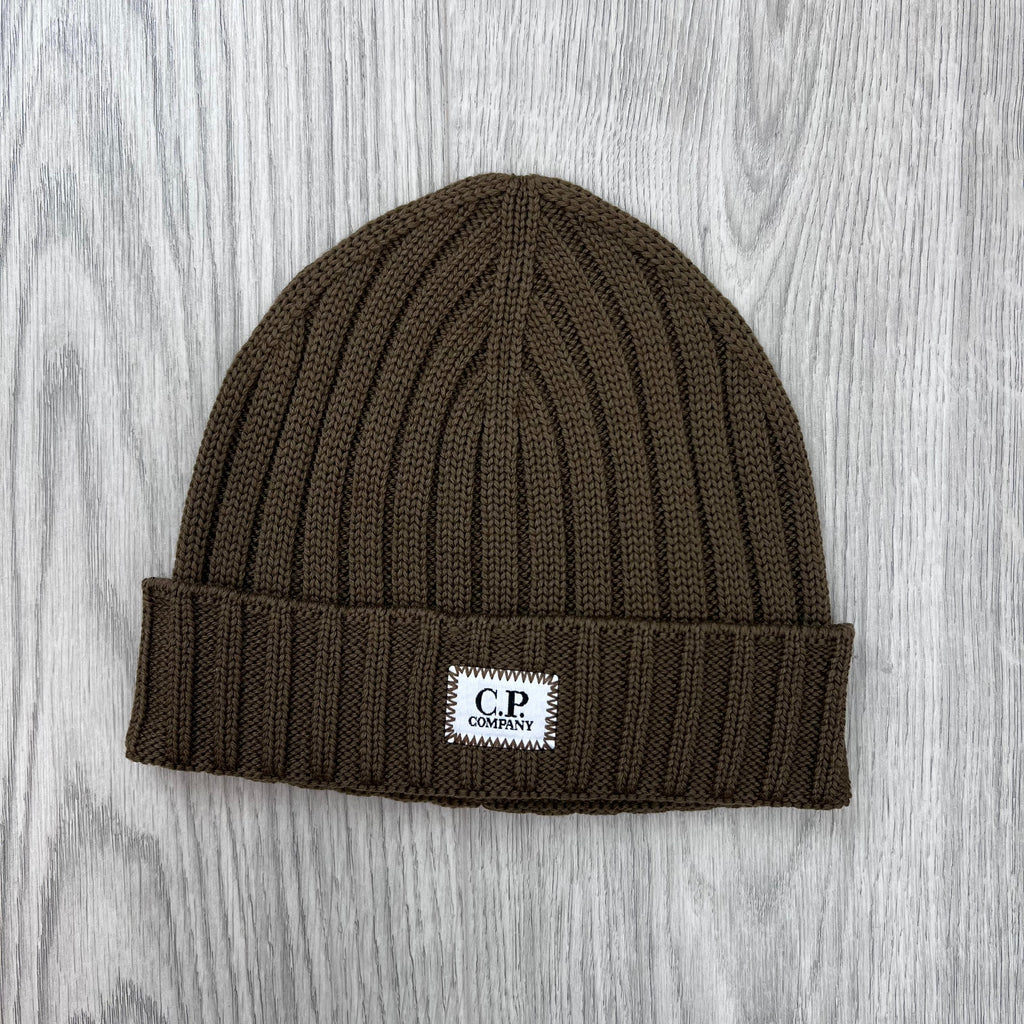 CP Company Patch Beanie - Ermine