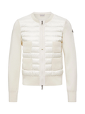 Moncler Padded Hybrid Cardigan — White