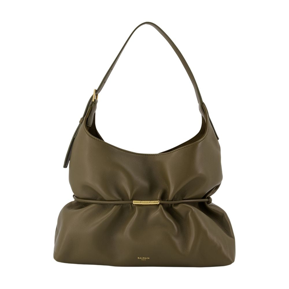 Balmain Sphynx Shoulder Bag — Khaki