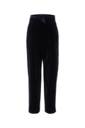 Giorgio Armani Viscose Cupro Trousers — Navy
