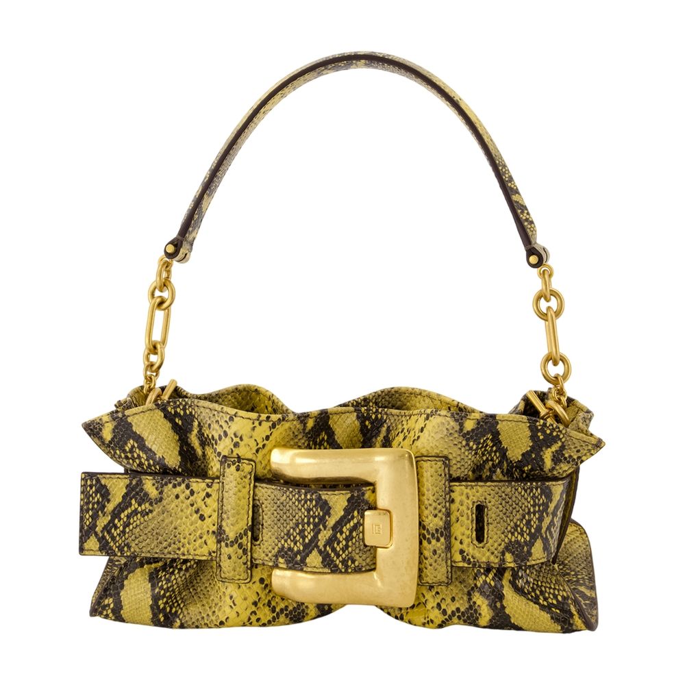 Balmain Anthem Shoulder Bag — Yellow