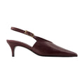 Anine Bing Nelly Buckle Pump — Burgundy