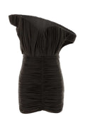 Magda Butrym Ruched Cupro Dress — Brown
