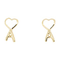 AMI Paris Hammered Gold Earrings — Gold