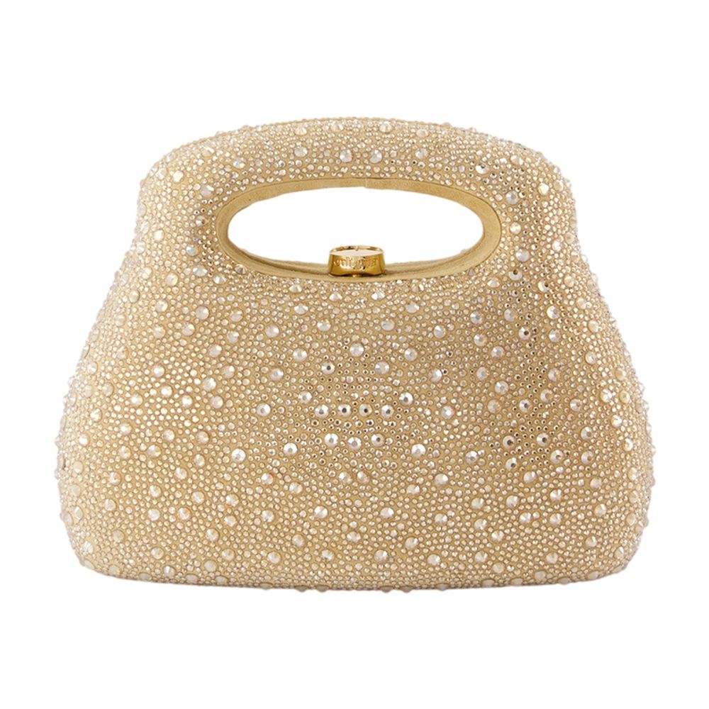 Cult Gaia Mimi Top Handle Clutch — Gold