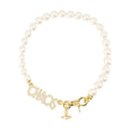 Vivienne Westwood Chaos Large Pearl Necklace — Gold