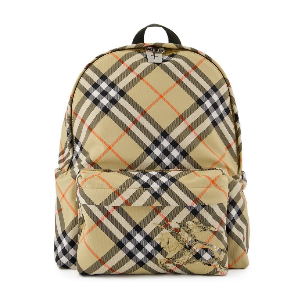Burberry Vintage Check Backpack — Beige