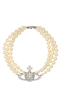 Vivienne Westwood Pearl Orb Pendant Necklace — Cream