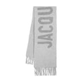 Jacquemus Wool Logo Scarf — Gray