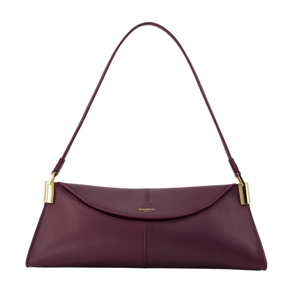 Balmain Shoulder Bag — Burgundy
