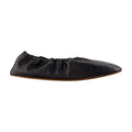 Kenzo Gathered Lambskin Ballet Flat — Black