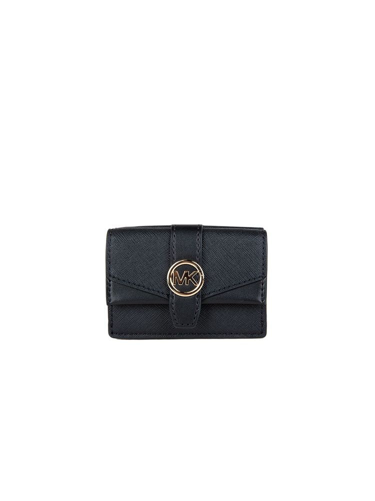 Michael Kors Extra-Small Flap Trifold Wallet — Black