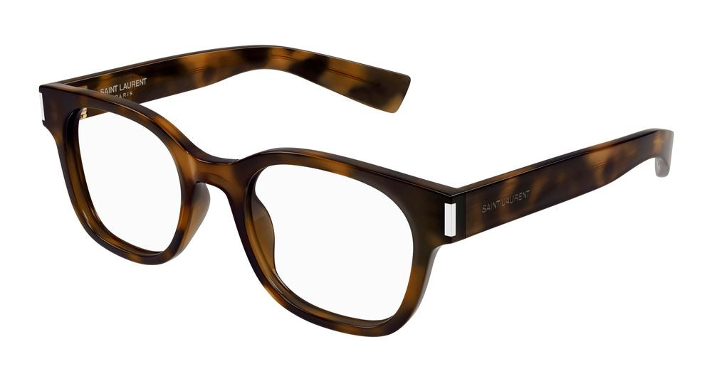 Saint Laurent SL Tortoiseshell Acetate Eyeglasses — Havana