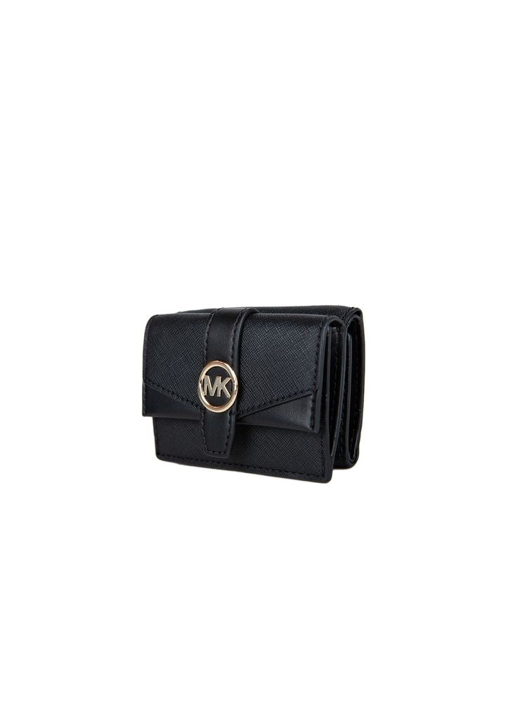 Michael Kors Extra-Small Flap Trifold Wallet — Black