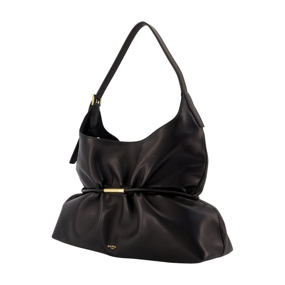 Balmain Sphynx Shoulder Bag — Black