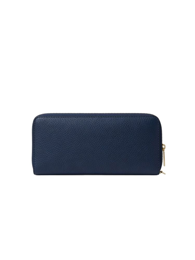 Michael Kors Leather Continental Wallet — Navy