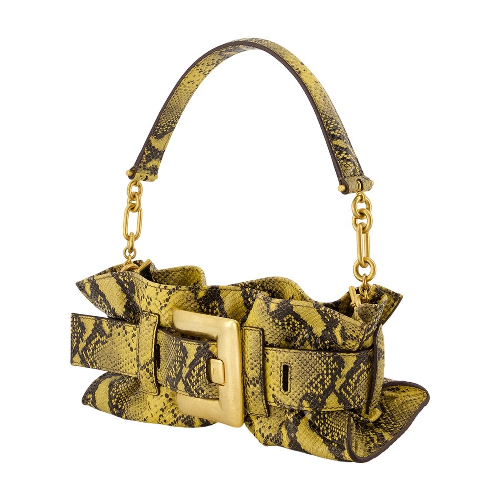 Balmain Anthem Shoulder Bag — Yellow