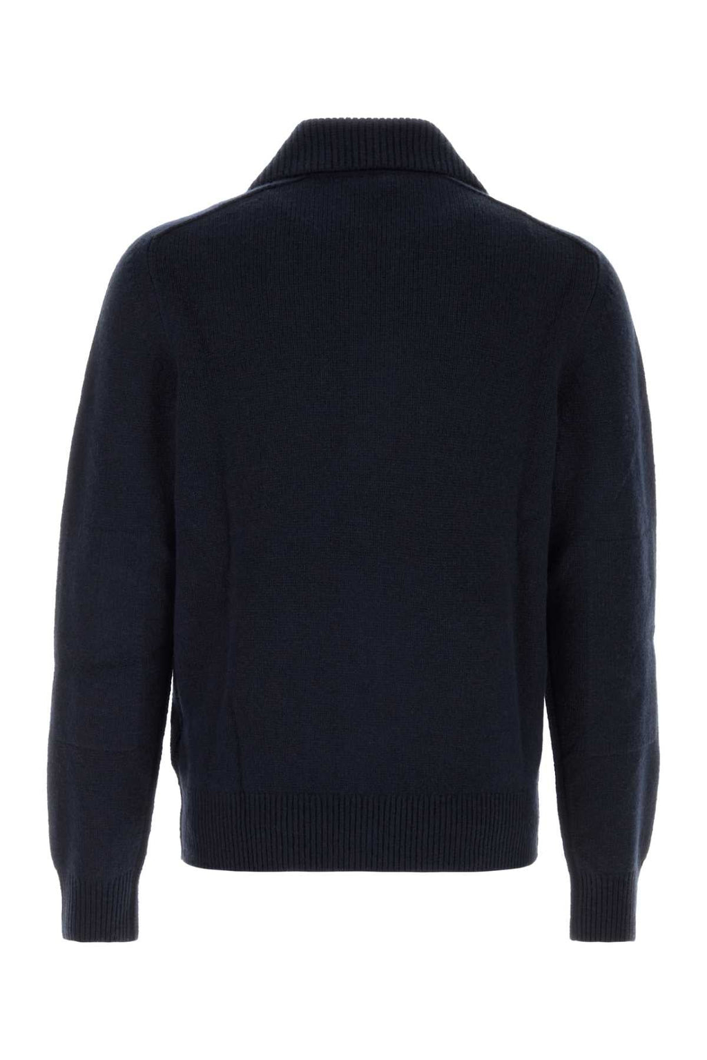 Burberry Cashmere-Knit Cardigan — Navy