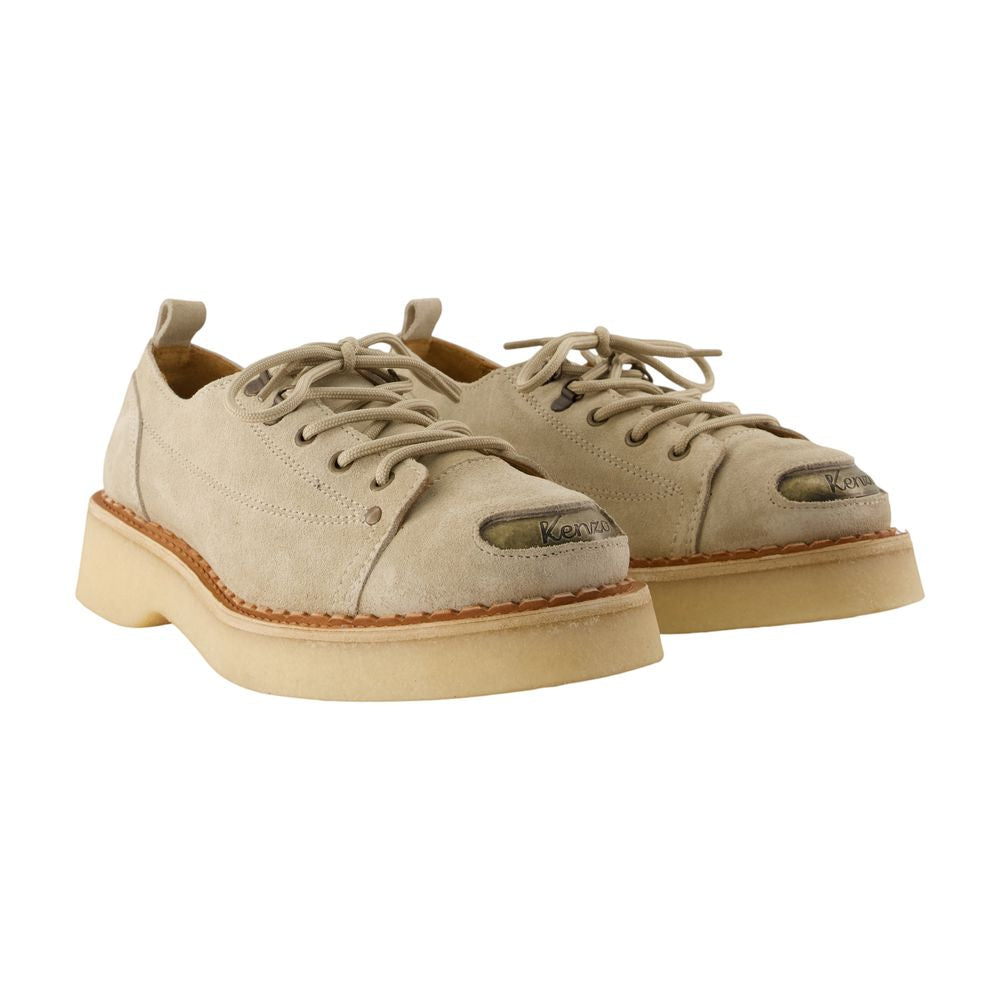 Kenzo Smile Derby Shoe — Beige