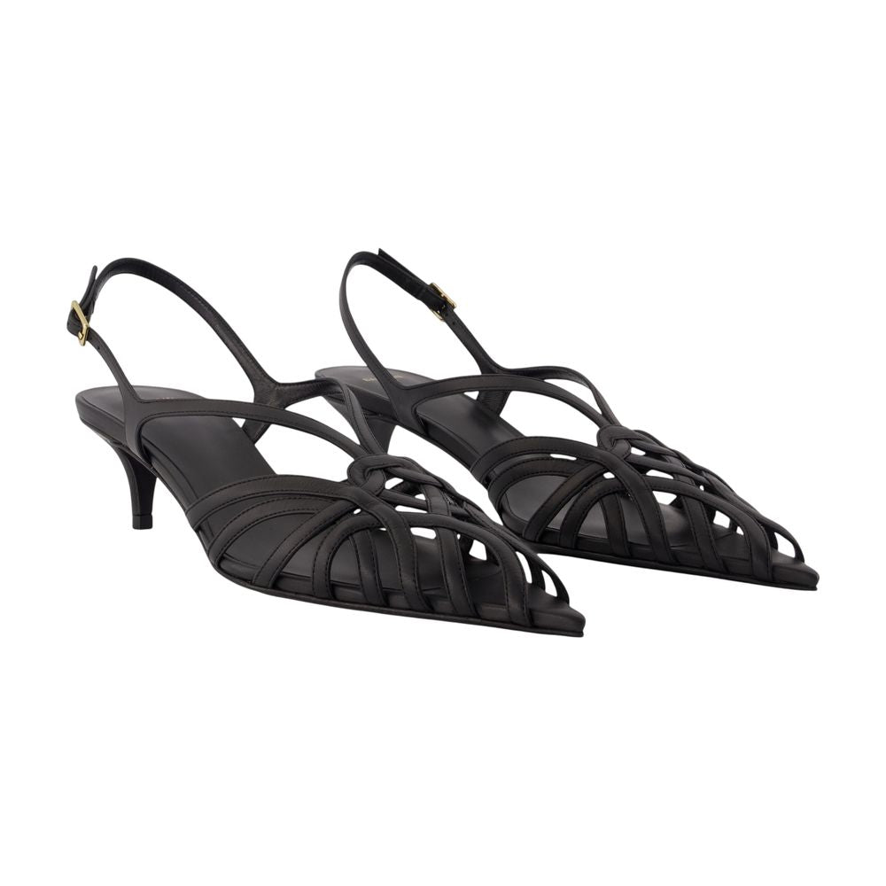 Balmain Cage Kitten Heel — Black