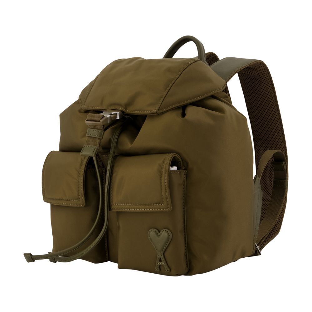 AMI Paris Backpack — Khaki