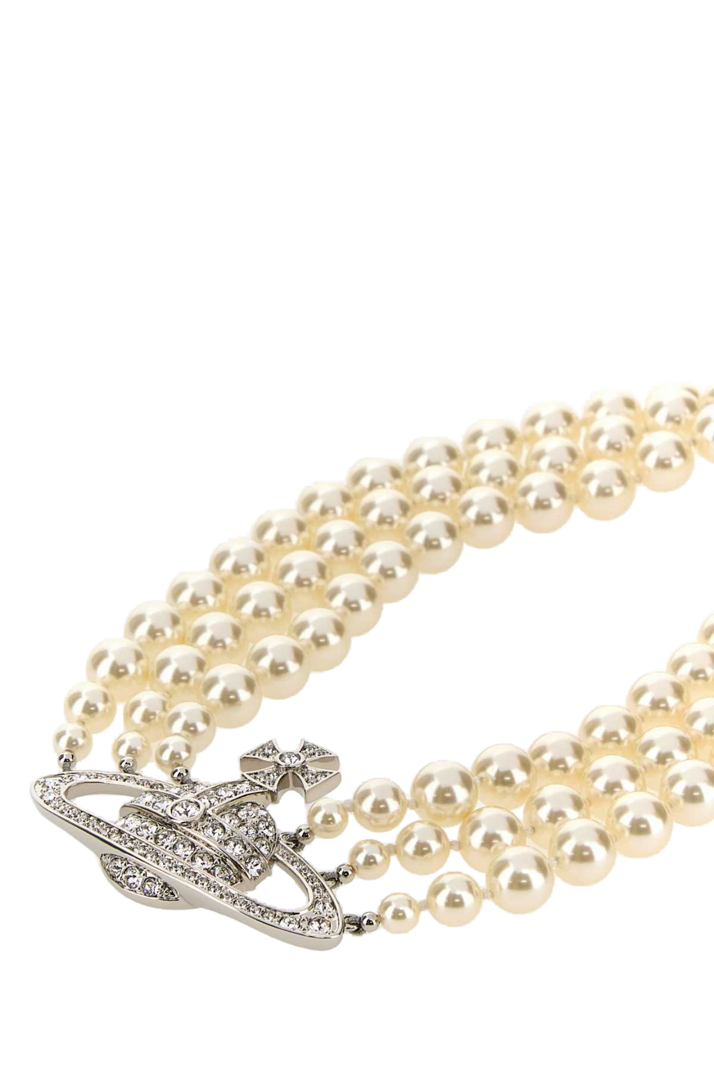 Vivienne Westwood Pearl Orb Pendant Necklace — Cream