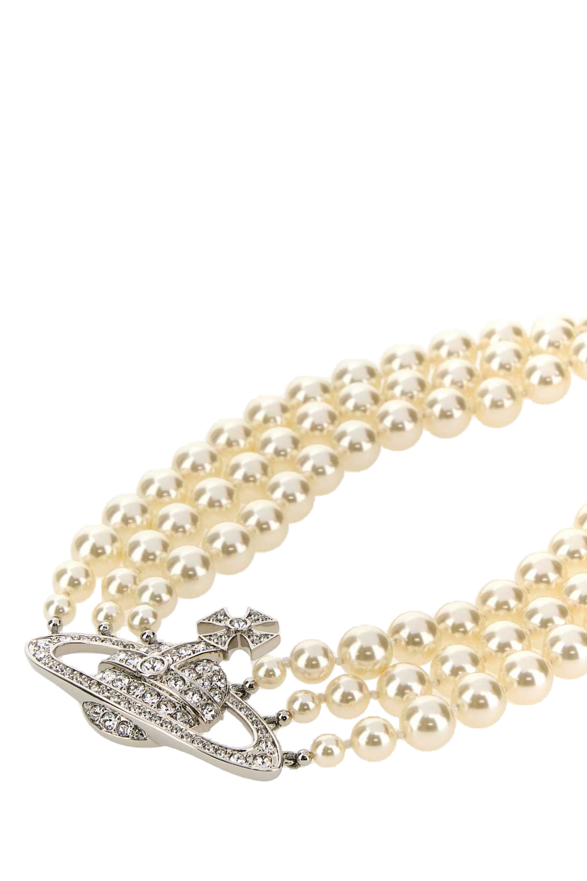 Vivienne Westwood Pearl Orb Pendant Necklace — Cream