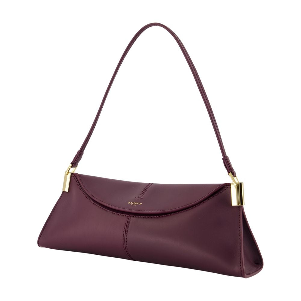 Balmain Shoulder Bag — Burgundy