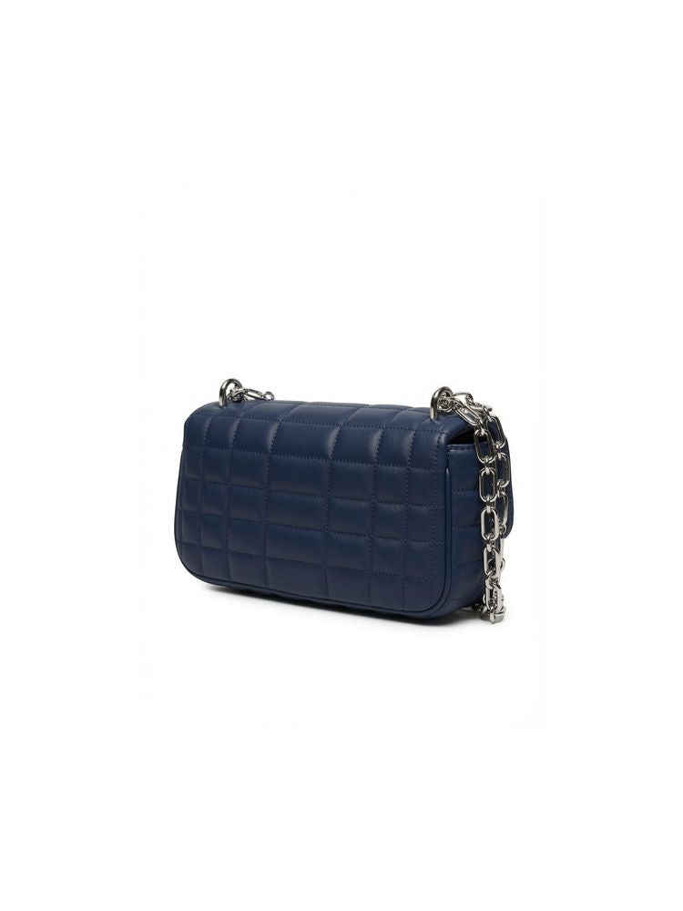 Michael Kors Quilted Leather Crossbody Bag — Navy
