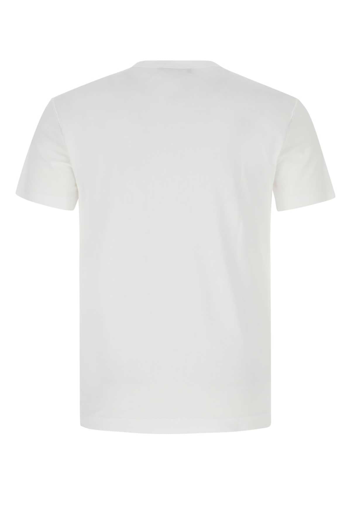Dolce & Gabbana Logo-Patch Cotton T-Shirt — White