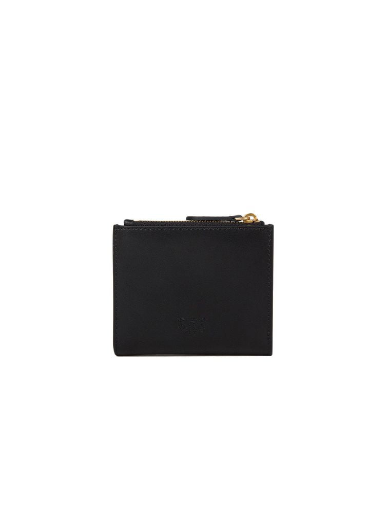 Pinko Calf Silk Wallet — Black