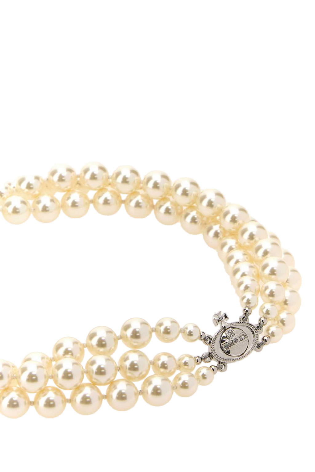 Vivienne Westwood Pearl and Orb Necklace — White