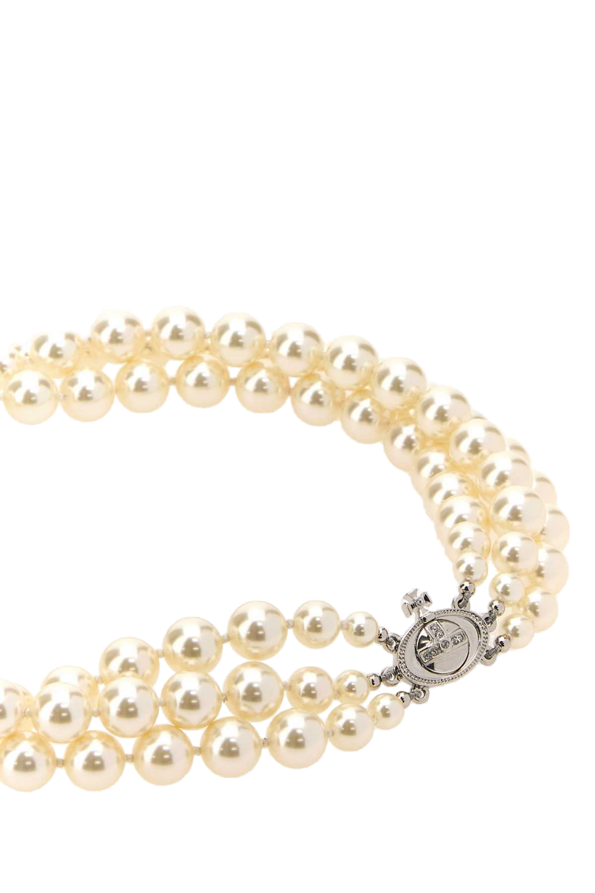 Vivienne Westwood Pearl and Orb Necklace — White