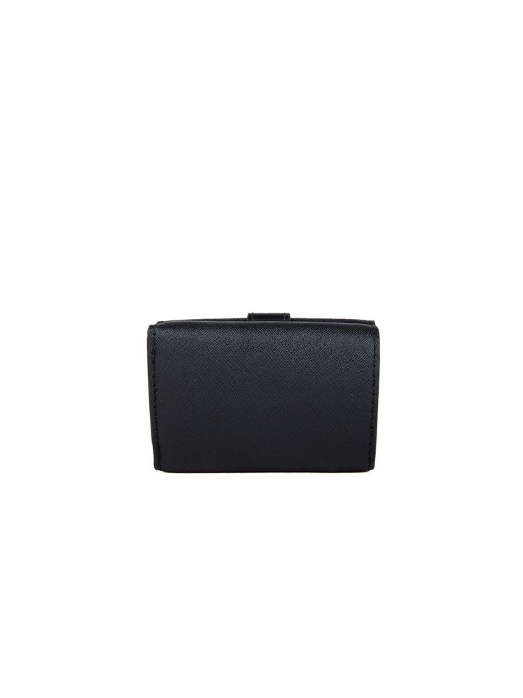 Michael Kors Extra-Small Flap Trifold Wallet — Black