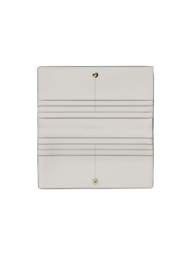 Michael Kors Snap Closure Wallet — Beige