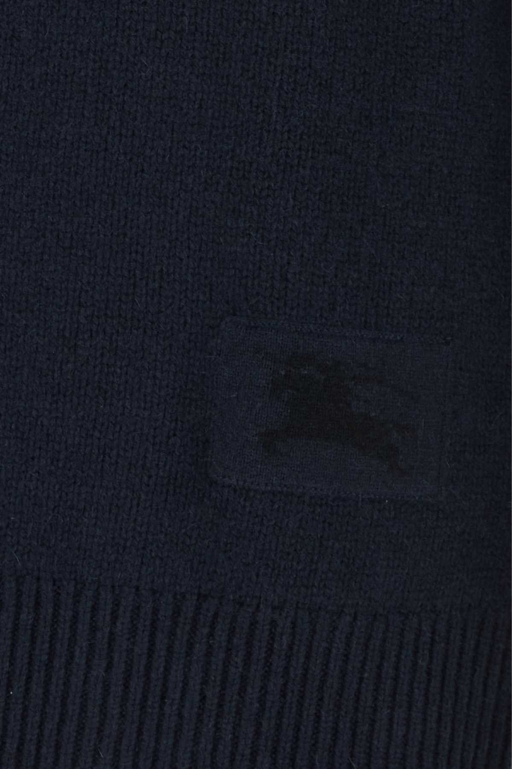 Burberry Cashmere Button-Front Cardigan — Navy