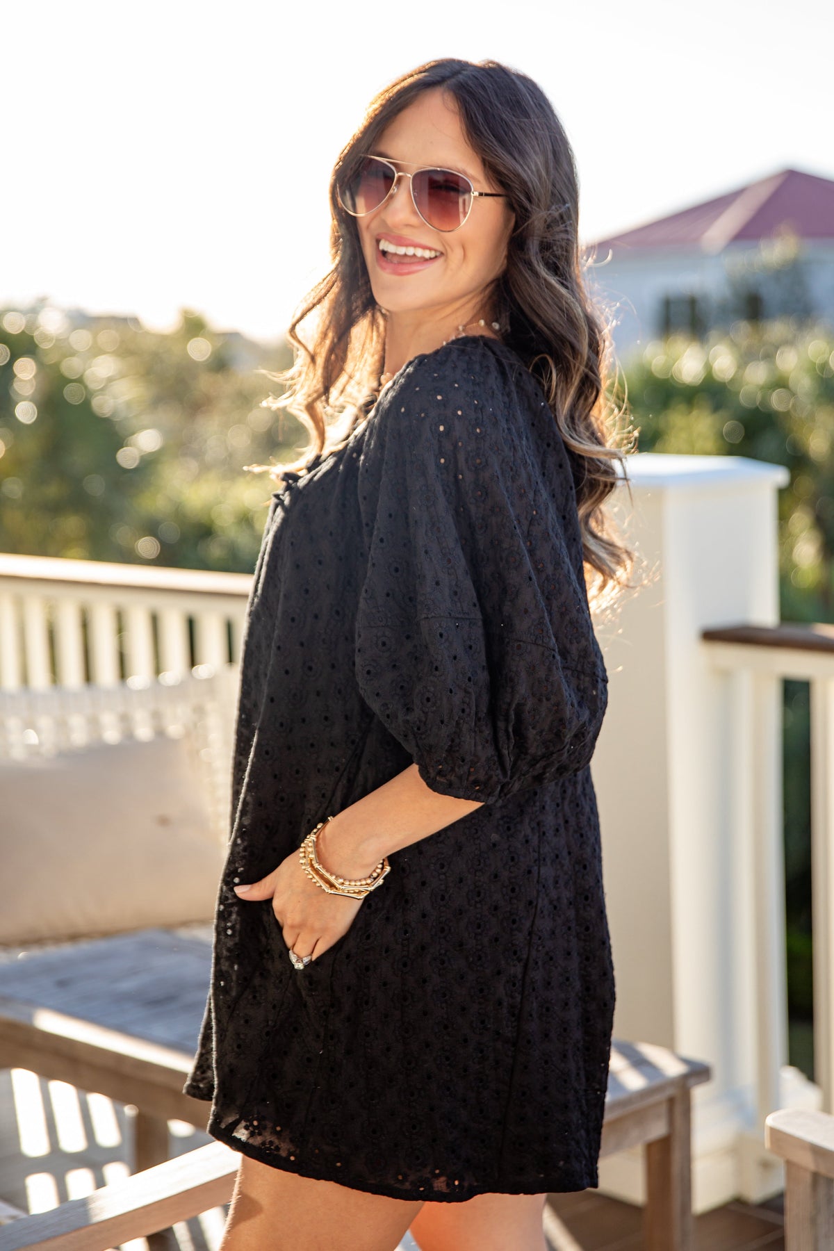 FINAL SALE - Delicate Charm Eyelet Romper