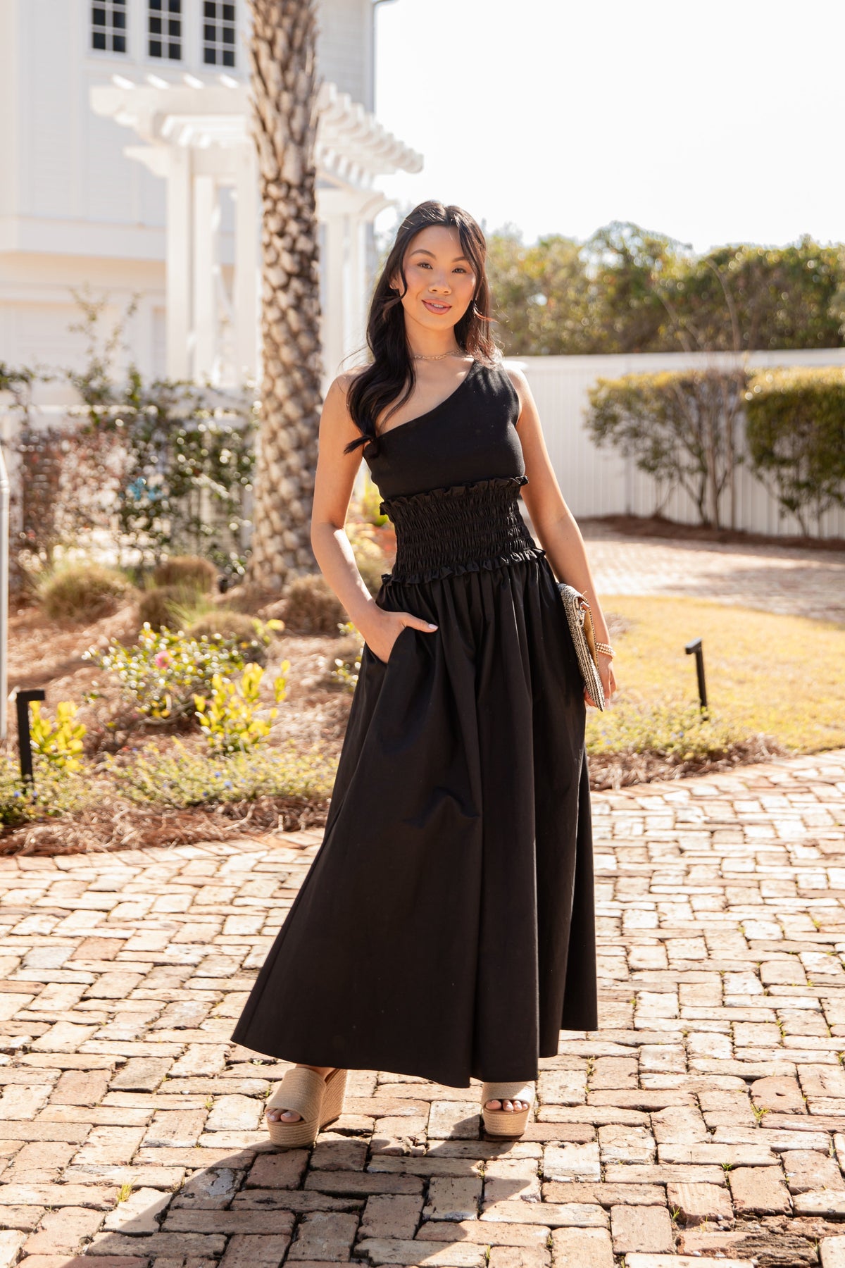 FINAL SALE - Effortless Glow Black Maxi Dress