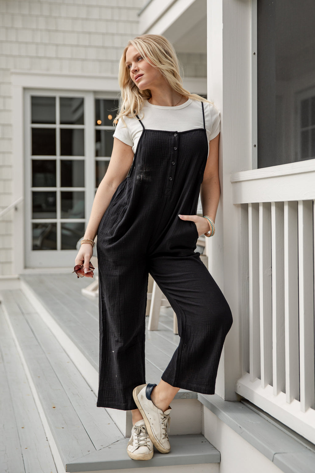 FINAL SALE - Charmed Moment Relaxed Jumpsuit