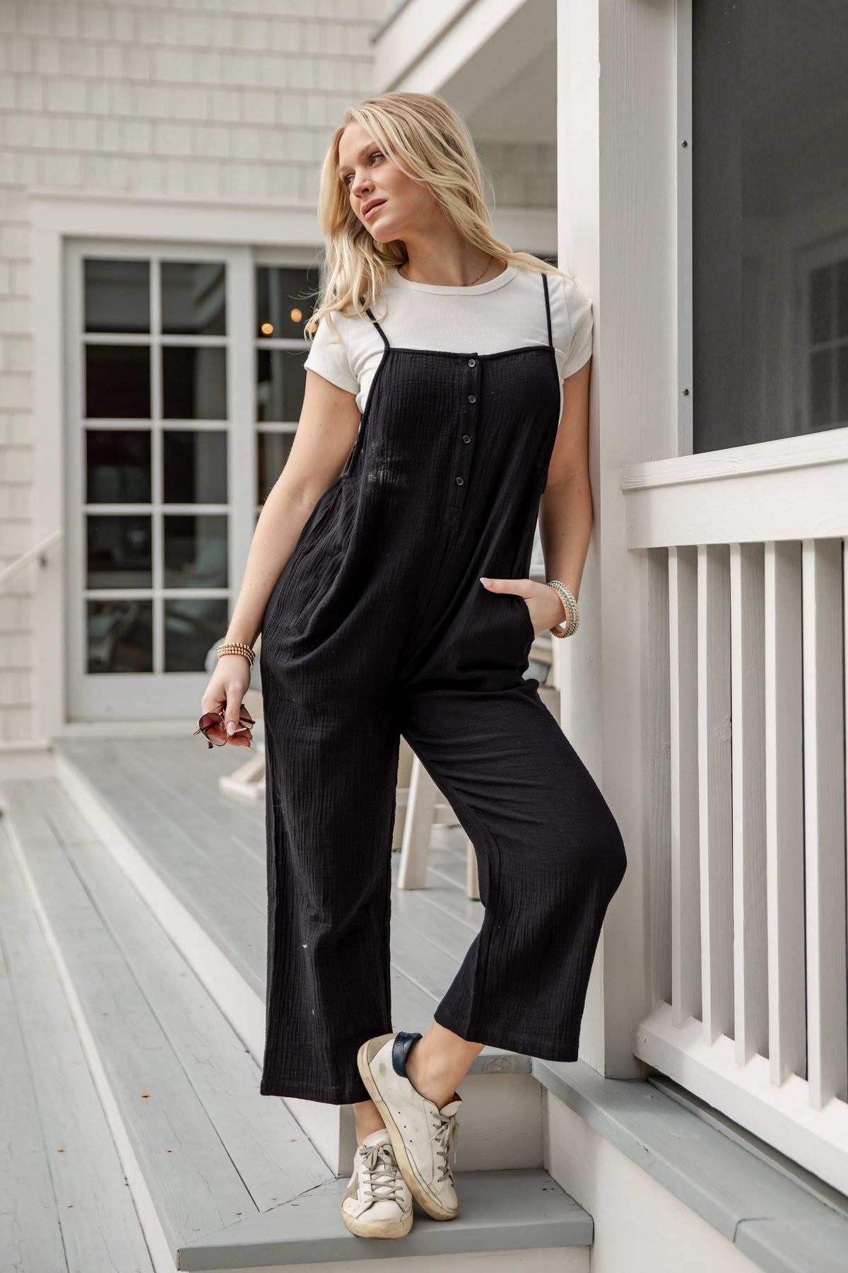 FINAL SALE - Charmed Moment Relaxed Jumpsuit