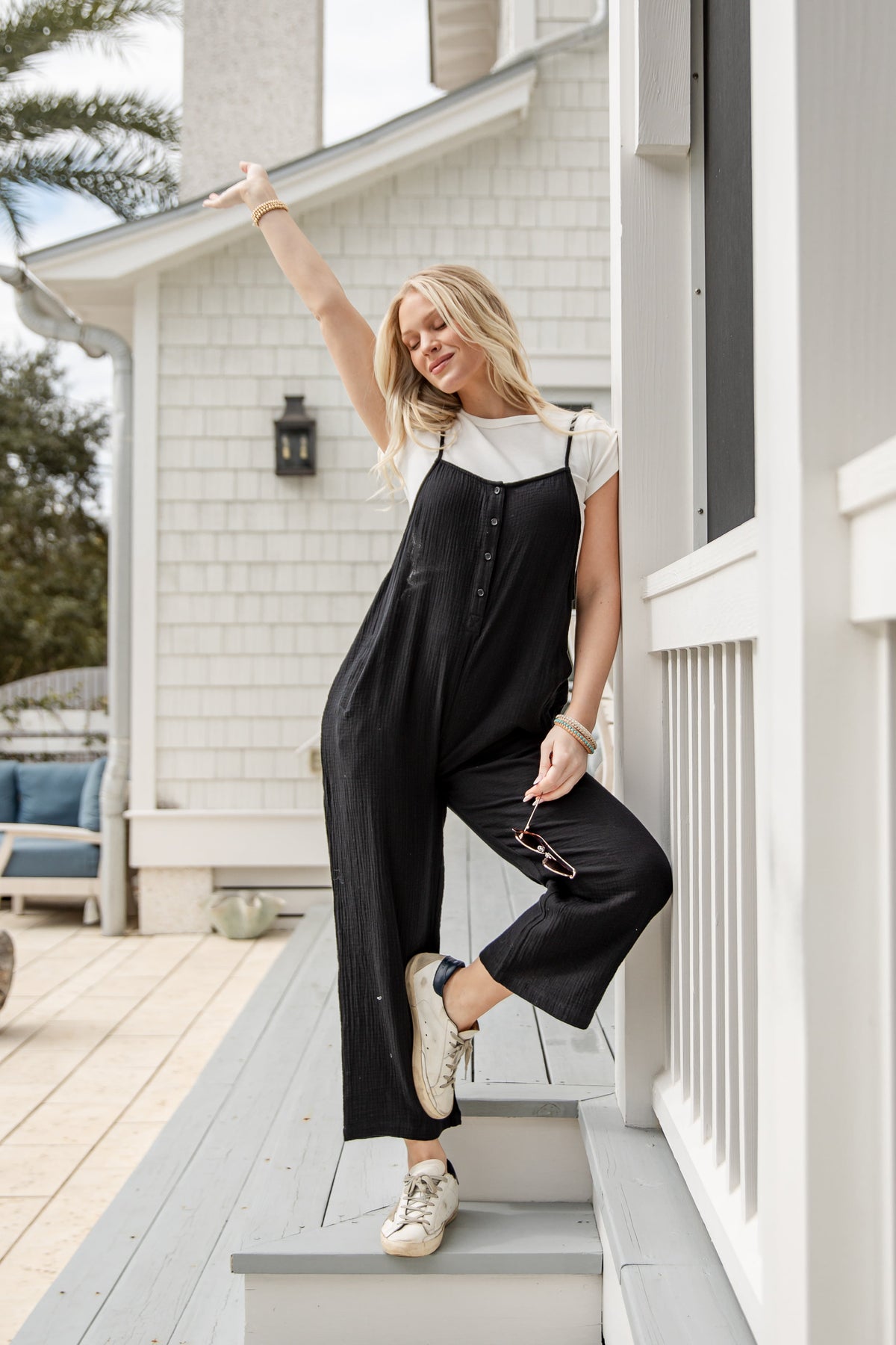 FINAL SALE - Charmed Moment Relaxed Jumpsuit