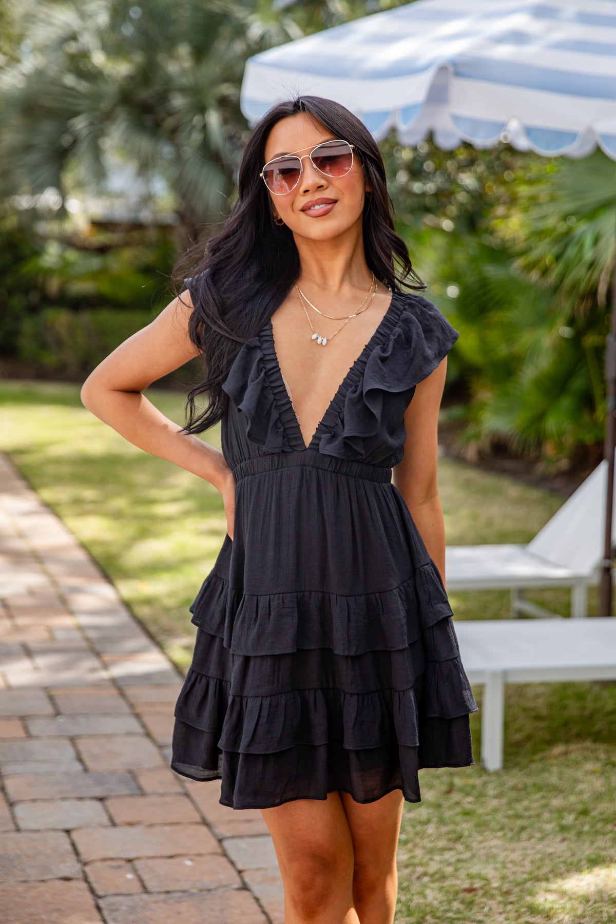 Sweet Joyride Ruffle Tiered Mini Dress