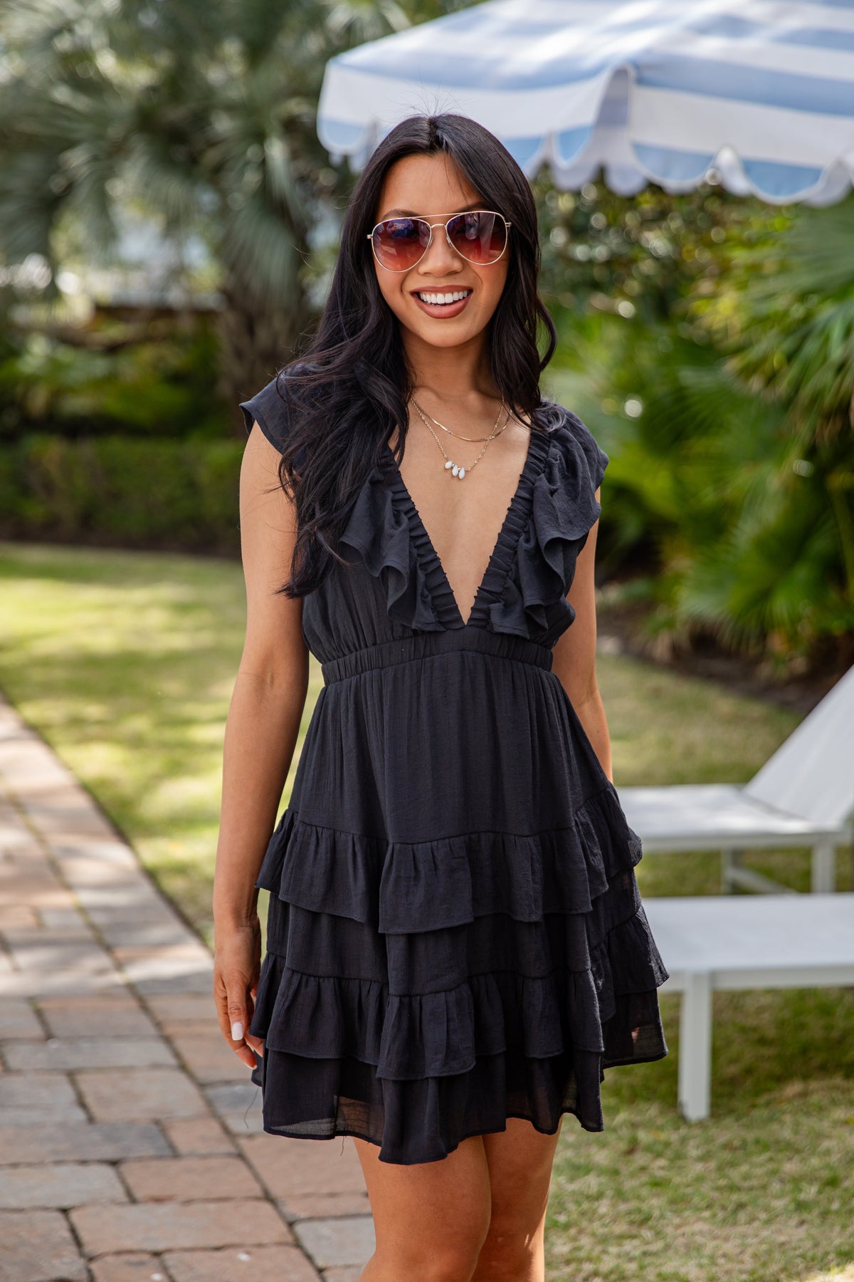 Sweet Joyride Ruffle Tiered Mini Dress