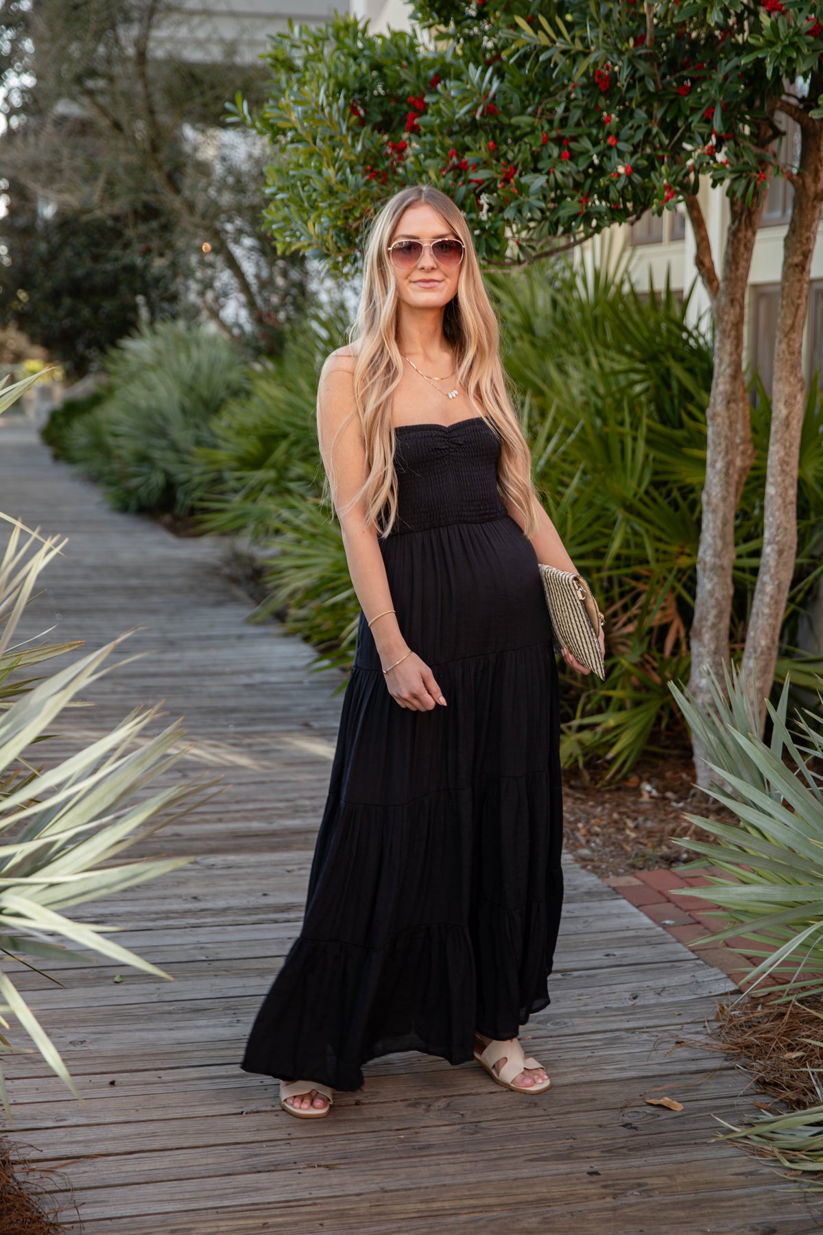 FINAL SALE - Seabreeze Smocked Maxi Dress