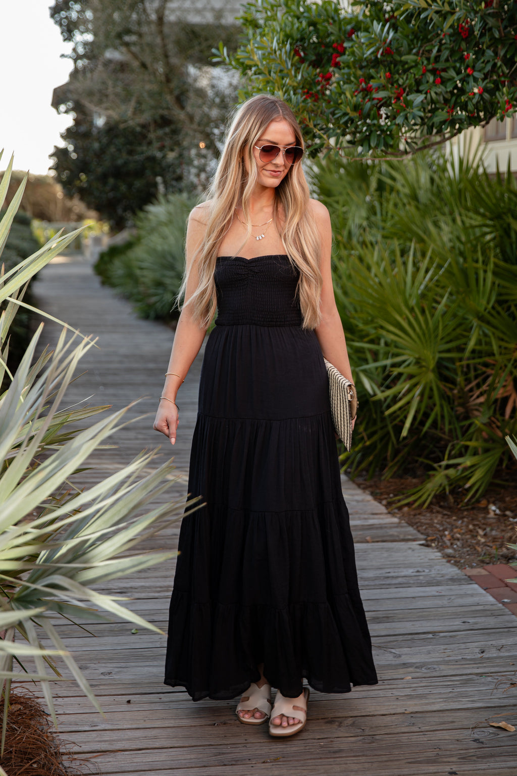 FINAL SALE - Seabreeze Smocked Maxi Dress