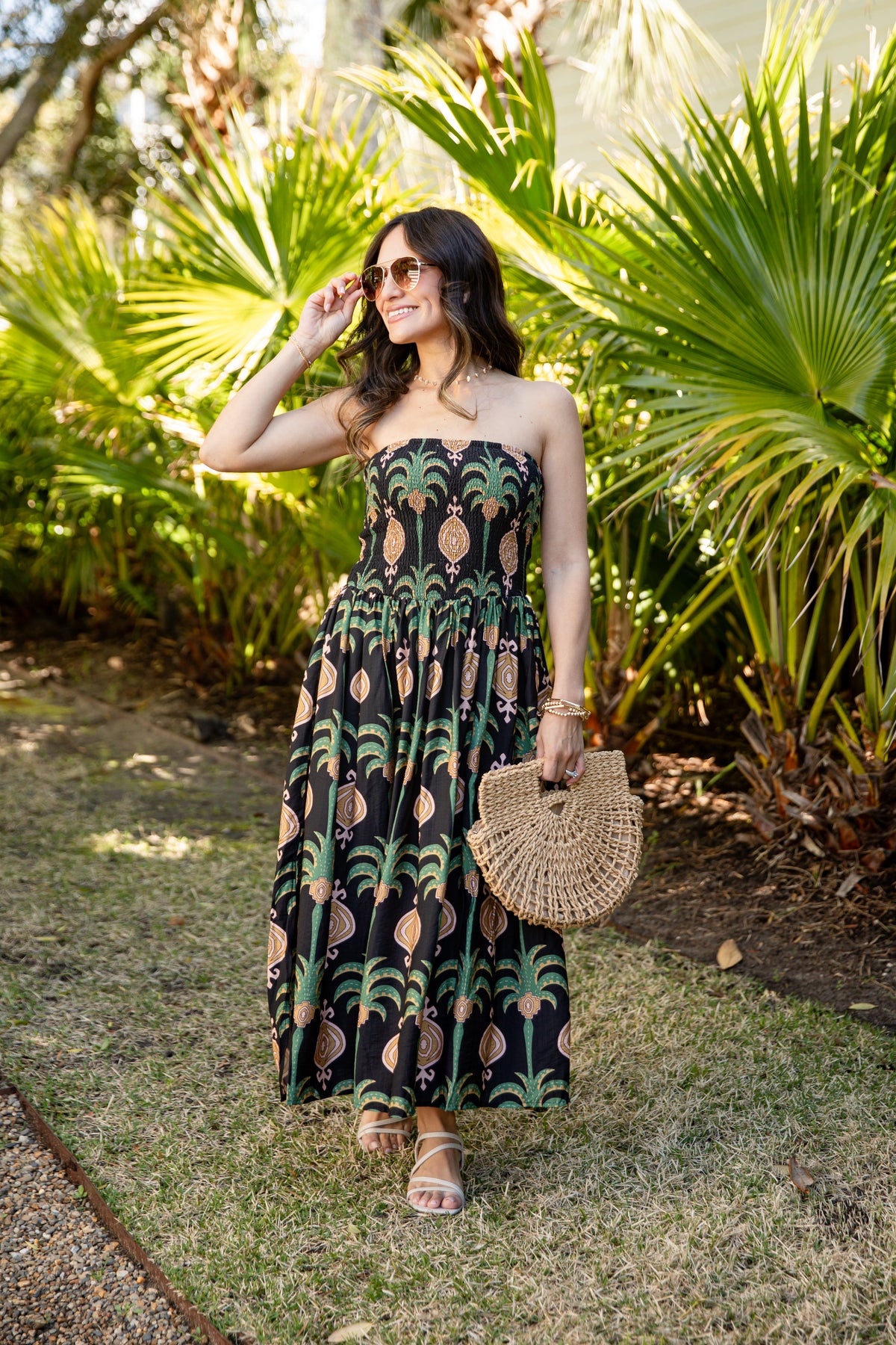 FINAL SALE - Chic Essential Strapless Smocked Black Maxi Dress
