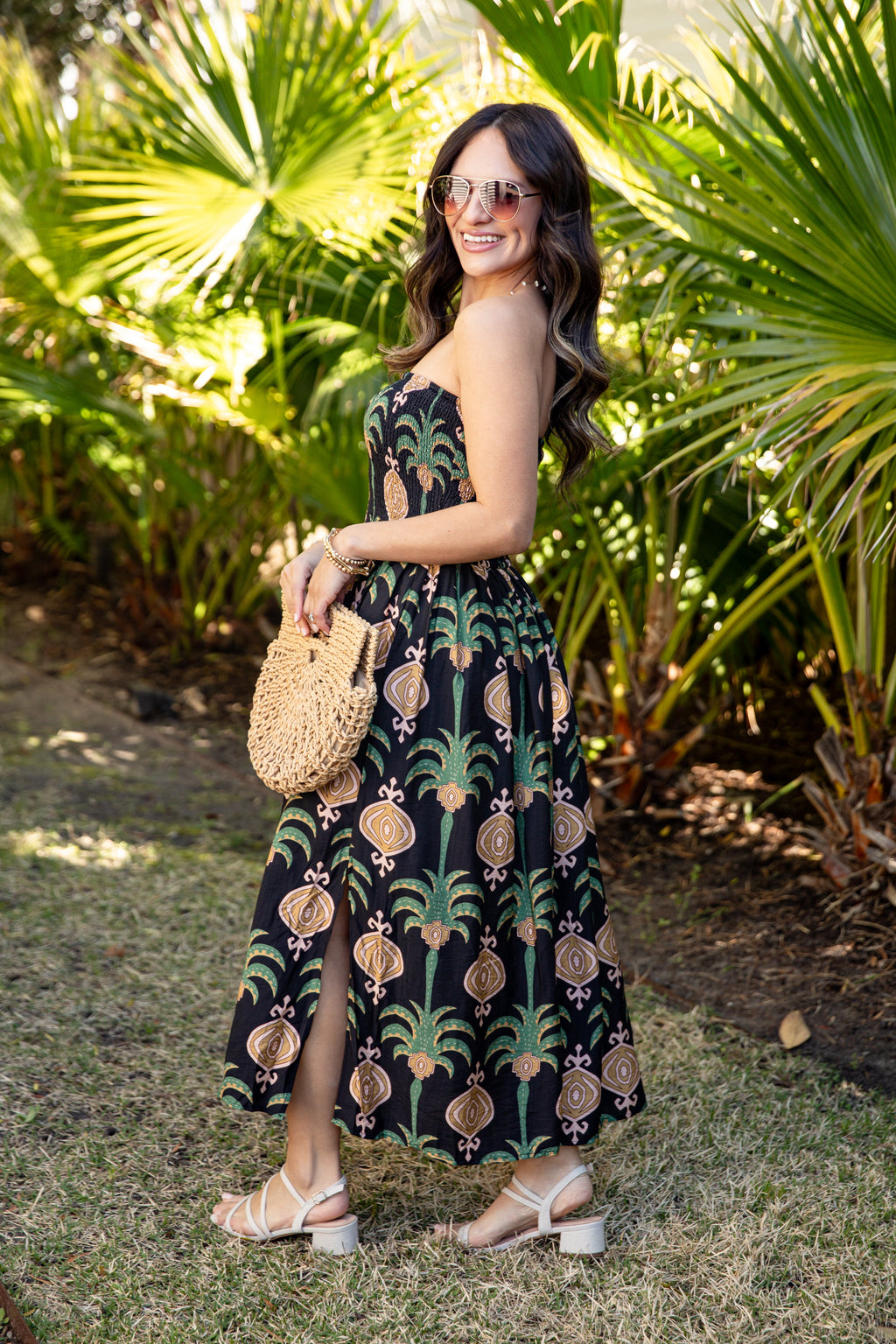 FINAL SALE - Chic Essential Strapless Smocked Black Maxi Dress